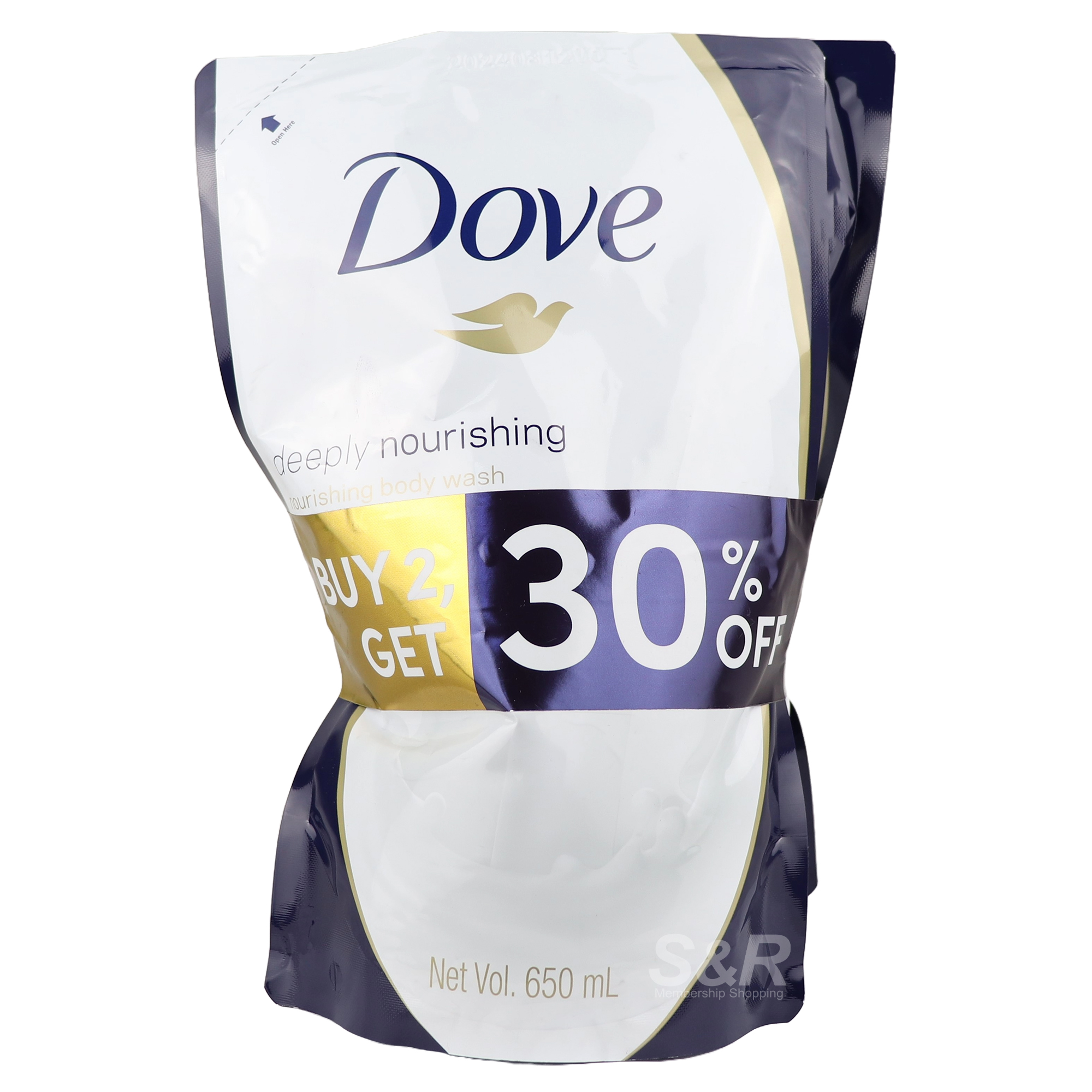 Dove Deeply Nourishing Body Wash 2x650mL